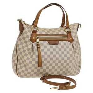 LOUIS VUITTON Damier Azur Evora MM Tote Bag 2way